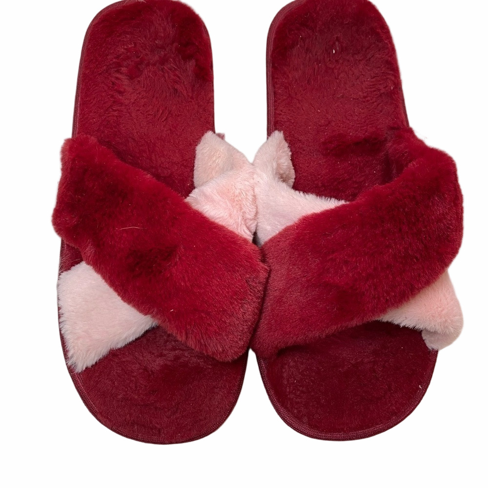 Nanamacs Red and Pink Slippers Size 40/10